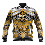 Aotearoa Iwi Ngati Whatua Personalised Baseball Jacket Maori Kowhaiwhai Pattern