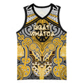 Aotearoa Iwi Ngati Whatua Personalised Basketball Jersey Maori Kowhaiwhai Pattern