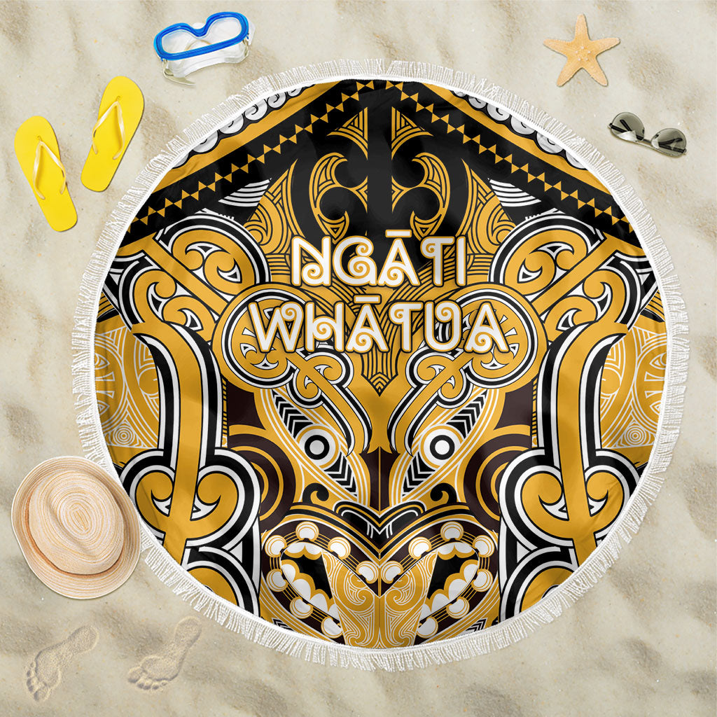 Aotearoa Iwi Ngati Whatua Beach Blanket Maori Kowhaiwhai Pattern