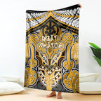 Aotearoa Iwi Ngati Whatua Blanket Maori Kowhaiwhai Pattern