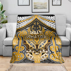 Aotearoa Iwi Ngati Whatua Blanket Maori Kowhaiwhai Pattern