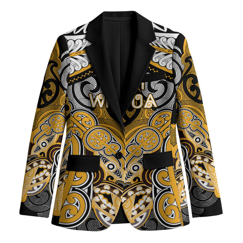 Aotearoa Iwi Ngati Whatua Personalised Blazer Maori Kowhaiwhai Pattern