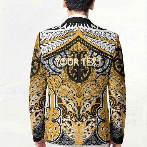 Aotearoa Iwi Ngati Whatua Personalised Blazer Maori Kowhaiwhai Pattern