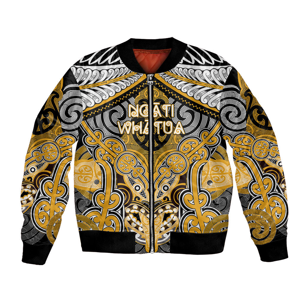 Aotearoa Iwi Ngati Whatua Personalised Bomber Jacket Maori Kowhaiwhai Pattern