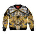 Aotearoa Iwi Ngati Whatua Personalised Bomber Jacket Maori Kowhaiwhai Pattern