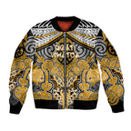 Aotearoa Iwi Ngati Whatua Personalised Bomber Jacket Maori Kowhaiwhai Pattern