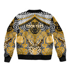 Aotearoa Iwi Ngati Whatua Personalised Bomber Jacket Maori Kowhaiwhai Pattern