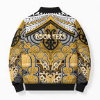 Aotearoa Iwi Ngati Whatua Personalised Bomber Puffer Jacket Maori Kowhaiwhai Pattern
