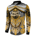 Aotearoa Iwi Ngati Whatua Personalised Button Sweatshirt Maori Kowhaiwhai Pattern