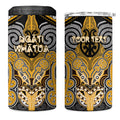 Aotearoa Iwi Ngati Whatua Personalised 4 in 1 Can Cooler Tumbler Maori Kowhaiwhai Pattern