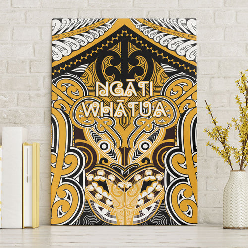 Aotearoa Iwi Ngati Whatua Canvas Wall Art Maori Kowhaiwhai Pattern