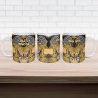 Aotearoa Iwi Ngati Whatua Personalised Ceramic Mug Maori Kowhaiwhai Pattern