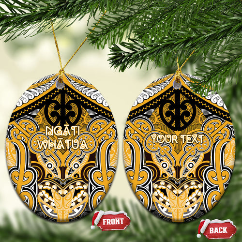 Aotearoa Iwi Ngati Whatua Personalised Ceramic Ornament Maori Kowhaiwhai Pattern