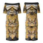 Aotearoa Iwi Ngati Whatua Personalised Couples Matching Puletasi and Hawaiian Shirt Maori Kowhaiwhai Pattern