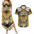 Aotearoa Iwi Ngati Whatua Personalised Couples Matching Summer Maxi Dress and Hawaiian Shirt Maori Kowhaiwhai Pattern