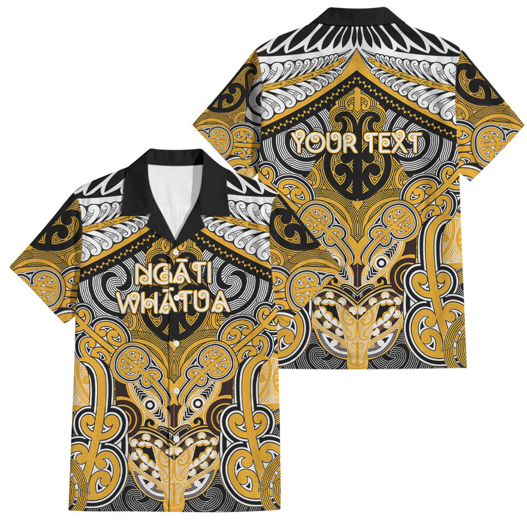 Aotearoa Iwi Ngati Whatua Personalised Family Matching Tank Maxi Dress and Hawaiian Shirt Maori Kowhaiwhai Pattern