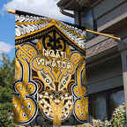 Aotearoa Iwi Ngati Whatua Garden Flag Maori Kowhaiwhai Pattern