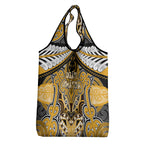 Aotearoa Iwi Ngati Whatua Grocery Bag Maori Kowhaiwhai Pattern