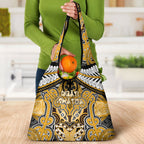 Aotearoa Iwi Ngati Whatua Grocery Bag Maori Kowhaiwhai Pattern