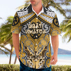 Aotearoa Iwi Ngati Whatua Personalised Hawaiian Shirt Maori Kowhaiwhai Pattern