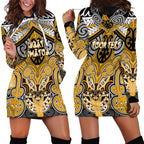 Aotearoa Iwi Ngati Whatua Personalised Hoodie Dress Maori Kowhaiwhai Pattern