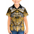 Aotearoa Iwi Ngati Whatua Personalised Kid Hawaiian Shirt Maori Kowhaiwhai Pattern