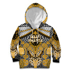 Aotearoa Iwi Ngati Whatua Personalised Kid Hoodie Maori Kowhaiwhai Pattern