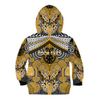 Aotearoa Iwi Ngati Whatua Personalised Kid Hoodie Maori Kowhaiwhai Pattern