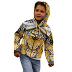 Aotearoa Iwi Ngati Whatua Personalised Kid Hoodie Maori Kowhaiwhai Pattern