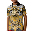 Aotearoa Iwi Ngati Whatua Personalised Kid Polo Shirt Maori Kowhaiwhai Pattern