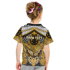 Aotearoa Iwi Ngati Whatua Personalised Kid T Shirt Maori Kowhaiwhai Pattern