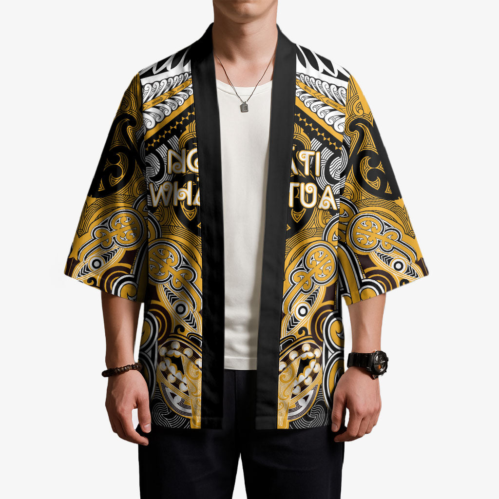 Aotearoa Iwi Ngati Whatua Personalised Kimono Maori Kowhaiwhai Pattern
