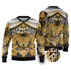 Aotearoa Iwi Ngati Whatua Personalised Ugly Christmas Sweater Maori Kowhaiwhai Pattern