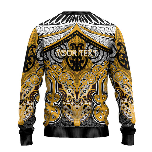 Aotearoa Iwi Ngati Whatua Personalised Ugly Christmas Sweater Maori Kowhaiwhai Pattern