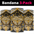 Aotearoa Iwi Ngati Whatua Neck Gaiter Maori Kowhaiwhai Pattern