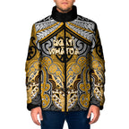 Aotearoa Iwi Ngati Whatua Personalised Padded Jacket Maori Kowhaiwhai Pattern