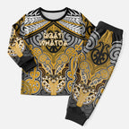 Aotearoa Iwi Ngati Whatua Personalised Christmas Pajama Set Maori Kowhaiwhai Pattern