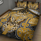 Aotearoa Iwi Ngati Whatua Quilt Bed Set Maori Kowhaiwhai Pattern