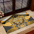 Aotearoa Iwi Ngati Whatua Rubber Doormat Maori Kowhaiwhai Pattern
