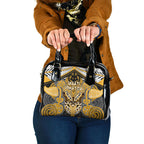 Aotearoa Iwi Ngati Whatua Shoulder Handbag Maori Kowhaiwhai Pattern