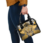 Aotearoa Iwi Ngati Whatua Shoulder Handbag Maori Kowhaiwhai Pattern