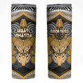 Aotearoa Iwi Ngati Whatua Personalised Skinny Tumbler Maori Kowhaiwhai Pattern