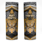 Aotearoa Iwi Ngati Whatua Personalised Skinny Tumbler Maori Kowhaiwhai Pattern