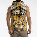 Aotearoa Iwi Ngati Whatua Personalised Sleeveless Hoodie Maori Kowhaiwhai Pattern