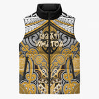 Aotearoa Iwi Ngati Whatua Personalised Sleeveless Puffer Jacket Maori Kowhaiwhai Pattern