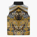 Aotearoa Iwi Ngati Whatua Personalised Sleeveless Puffer Jacket Maori Kowhaiwhai Pattern