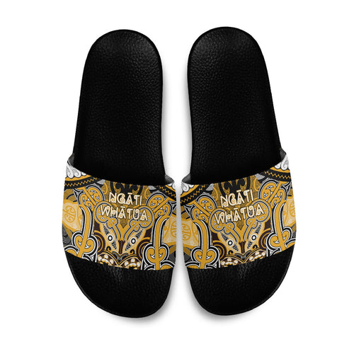 Aotearoa Iwi Ngati Whatua Slide Sandals Maori Kowhaiwhai Pattern