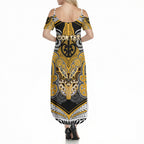 Aotearoa Iwi Ngati Whatua Personalised Summer Maxi Dress Maori Kowhaiwhai Pattern