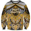 Aotearoa Iwi Ngati Whatua Personalised Sweatshirt Maori Kowhaiwhai Pattern