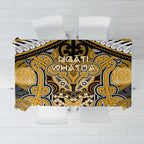 Aotearoa Iwi Ngati Whatua Tablecloth Maori Kowhaiwhai Pattern